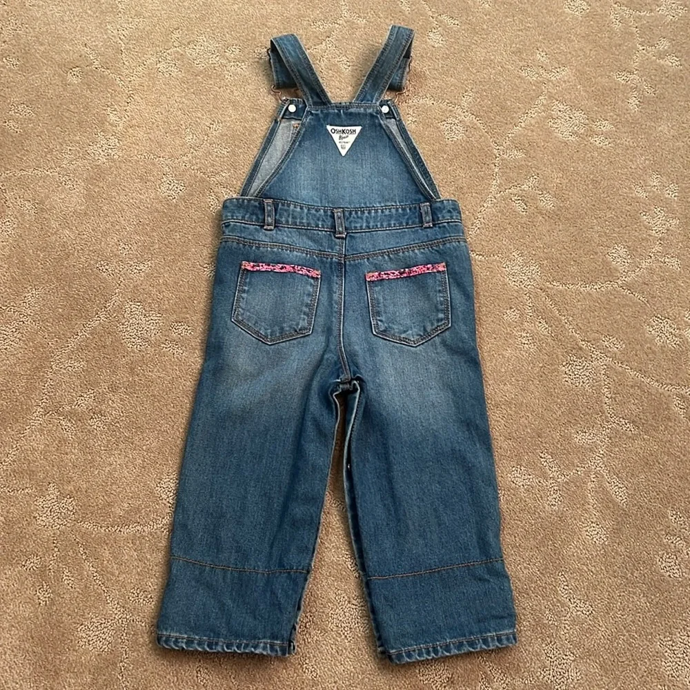 Girls OshKosh Denim Overalls, 24 Months